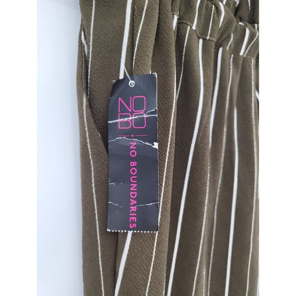 No Boundaries Womens Striped Paperbag Waist Pants S - Picture 3 of 5